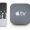 Paris, France - November 10, 2015: New Apple TV media streaming  player microconsole by Apple Computers next to the new touch remote swipe-to-select with integrated Siri and motion sensor on white